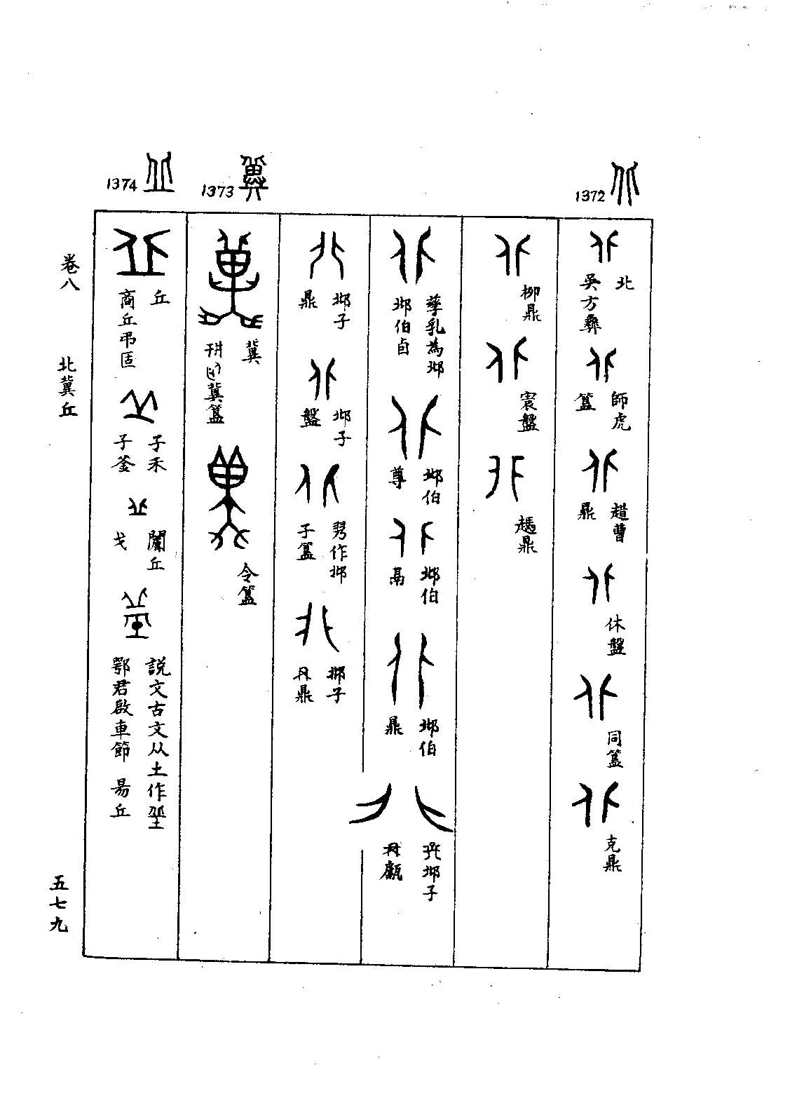 丘冀北 《金文字典 金文编》