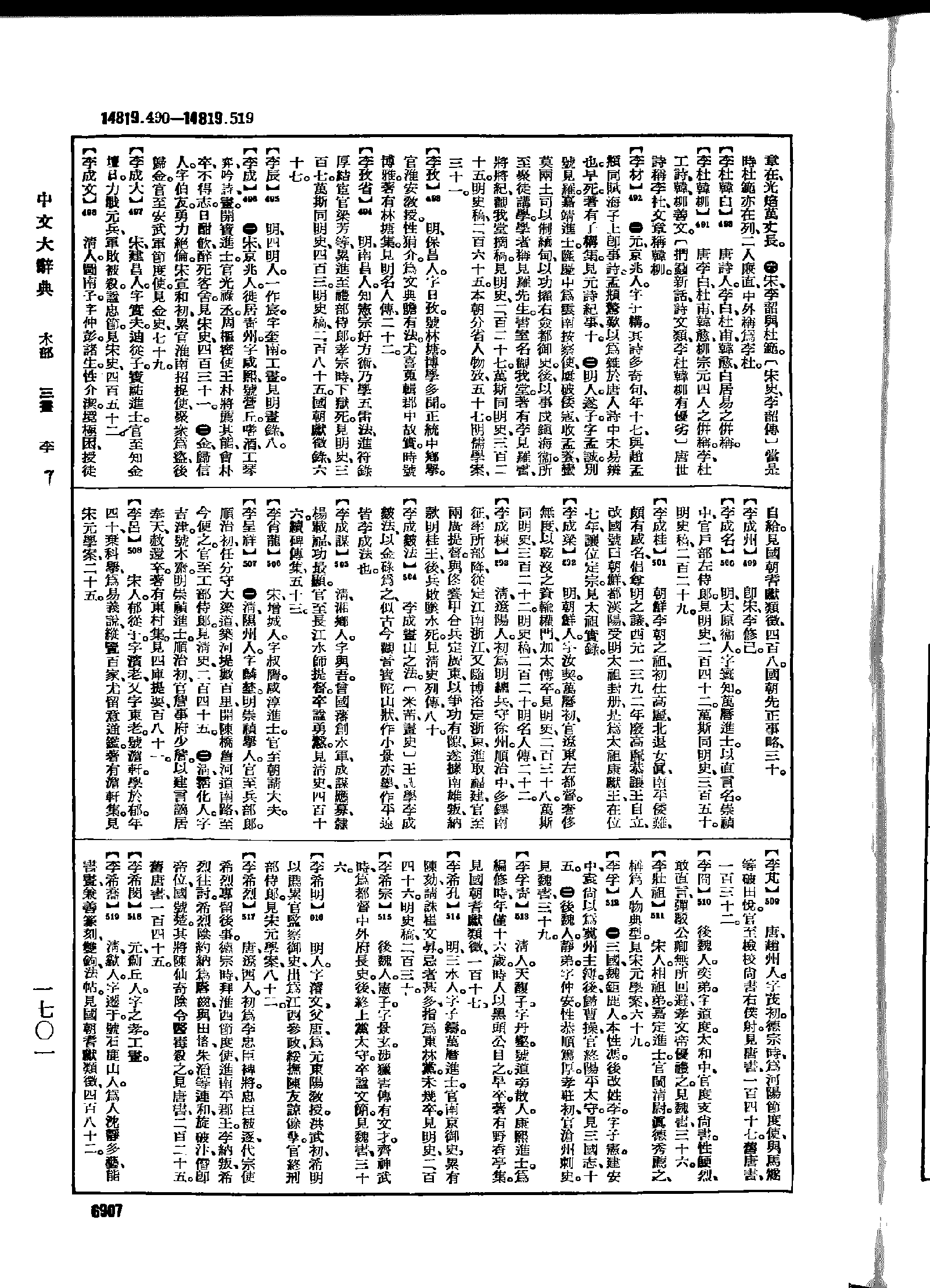 《中文大辞典》 第6907页