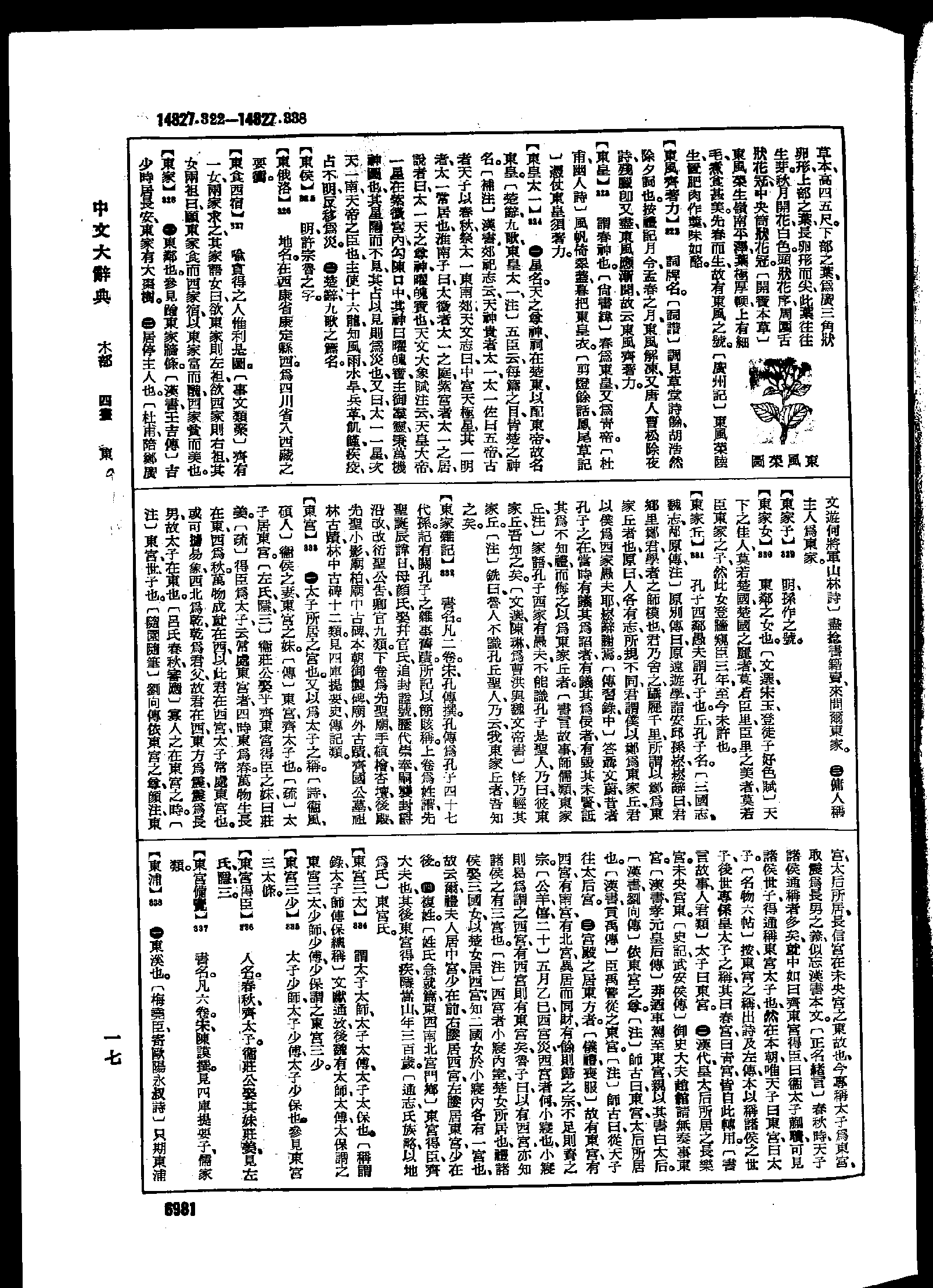 《中文大辞典》 第6981页