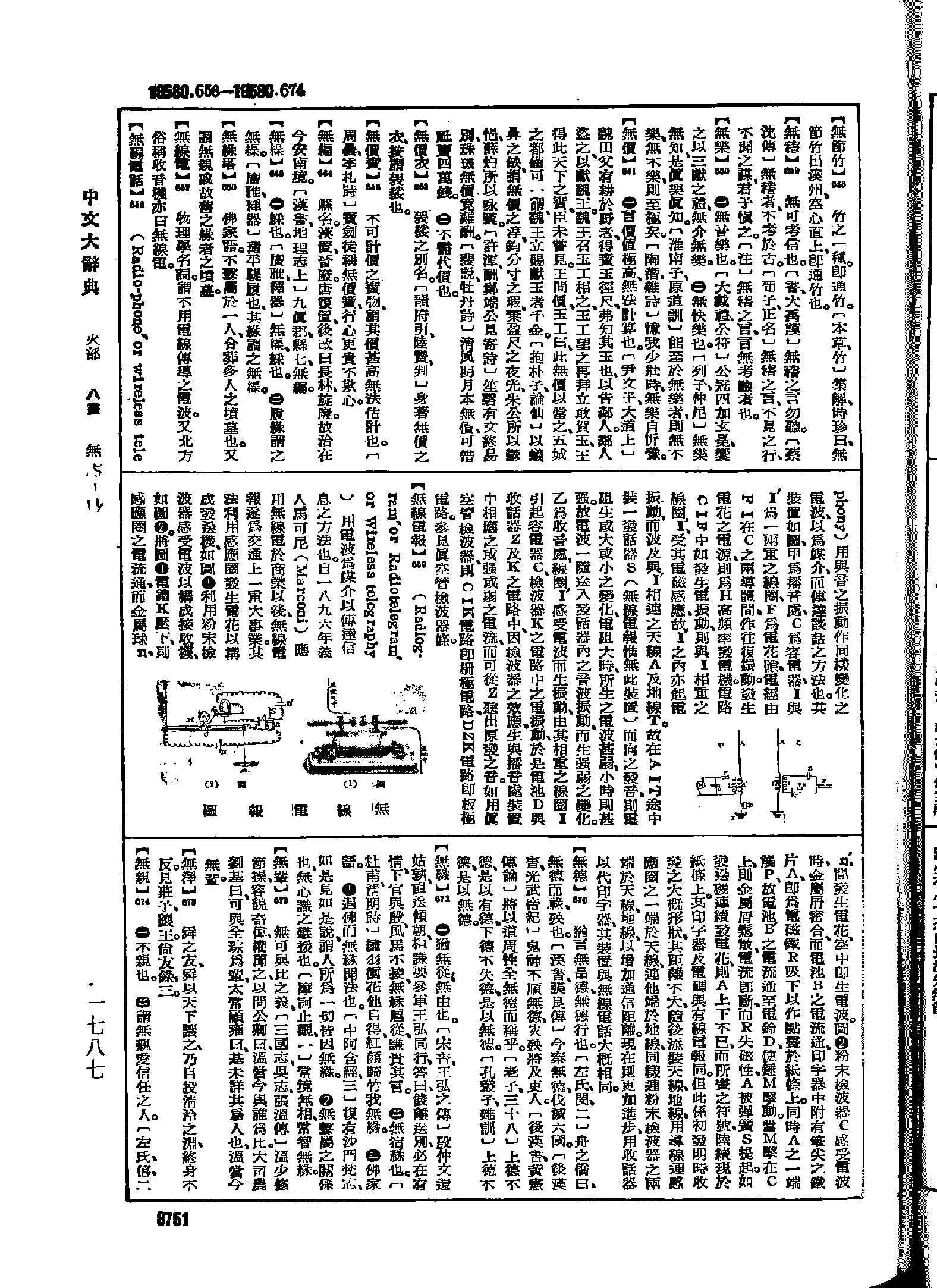 《中文大辞典》 第8751页