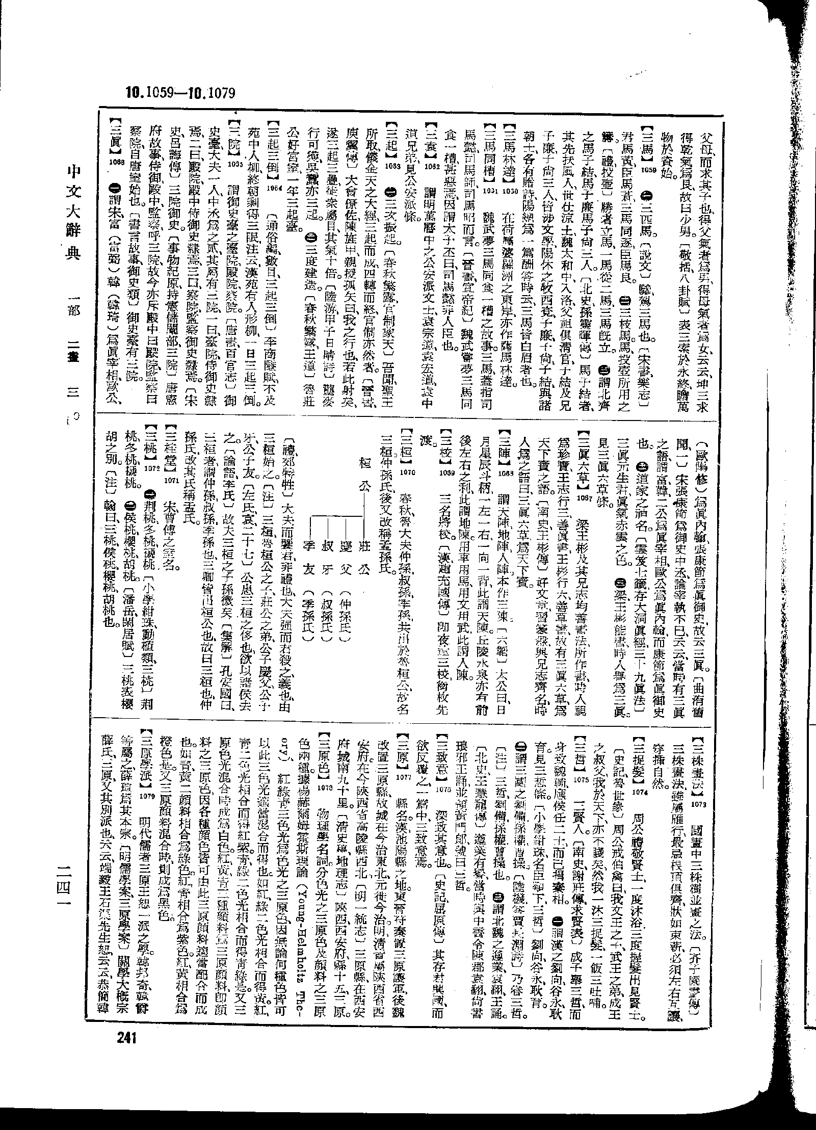 《中文大辞典》 第241页