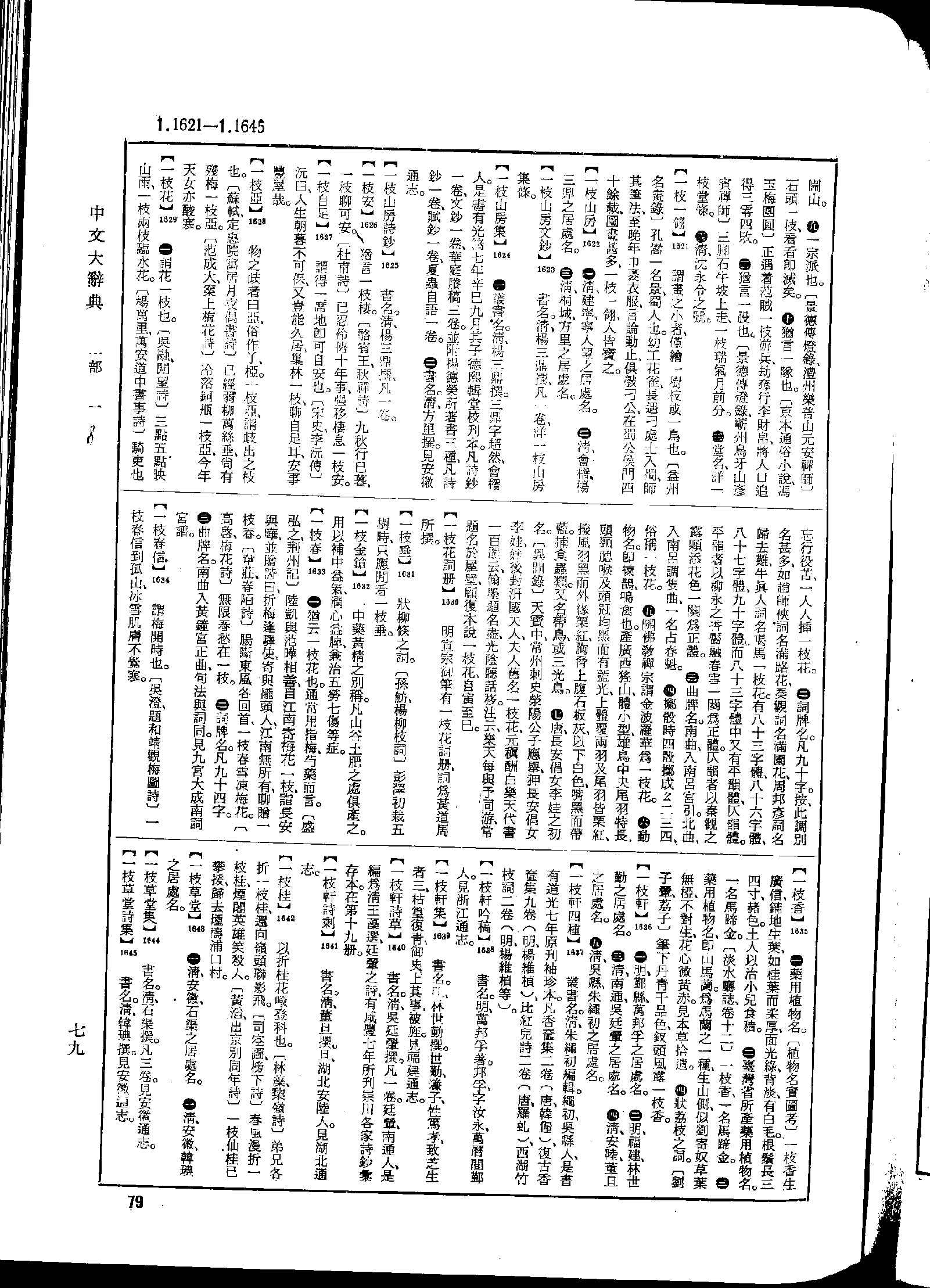 《中文大辞典》 第79页